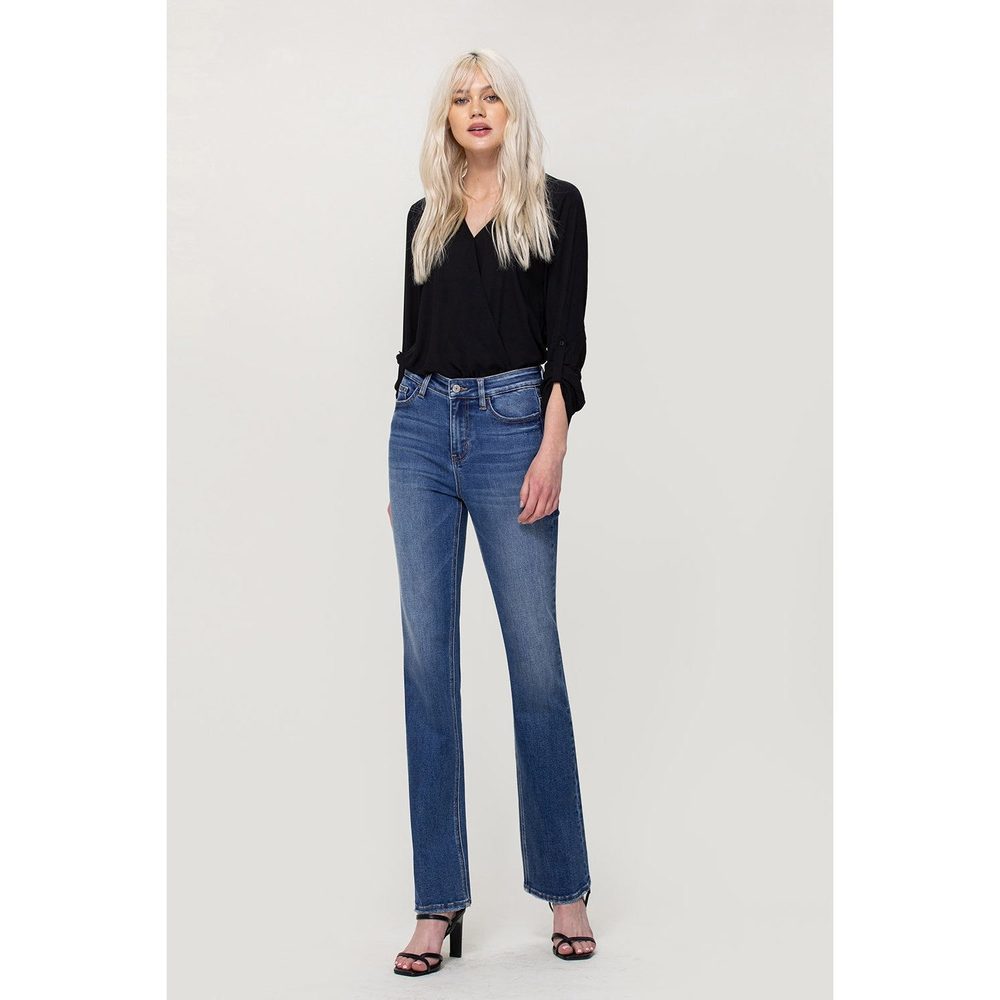 SKYLAR High Rise Stretch Slim Bootcut Jeans | The Perfect Pair